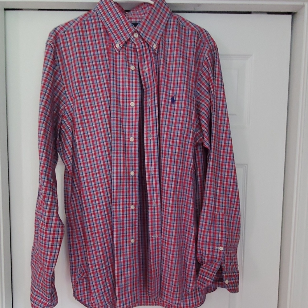 Ralph Lauren plaid dress shirt.